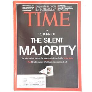 TIME Magazine October 24 2011, Silent Majority, NFL Owner Al Davis Dies